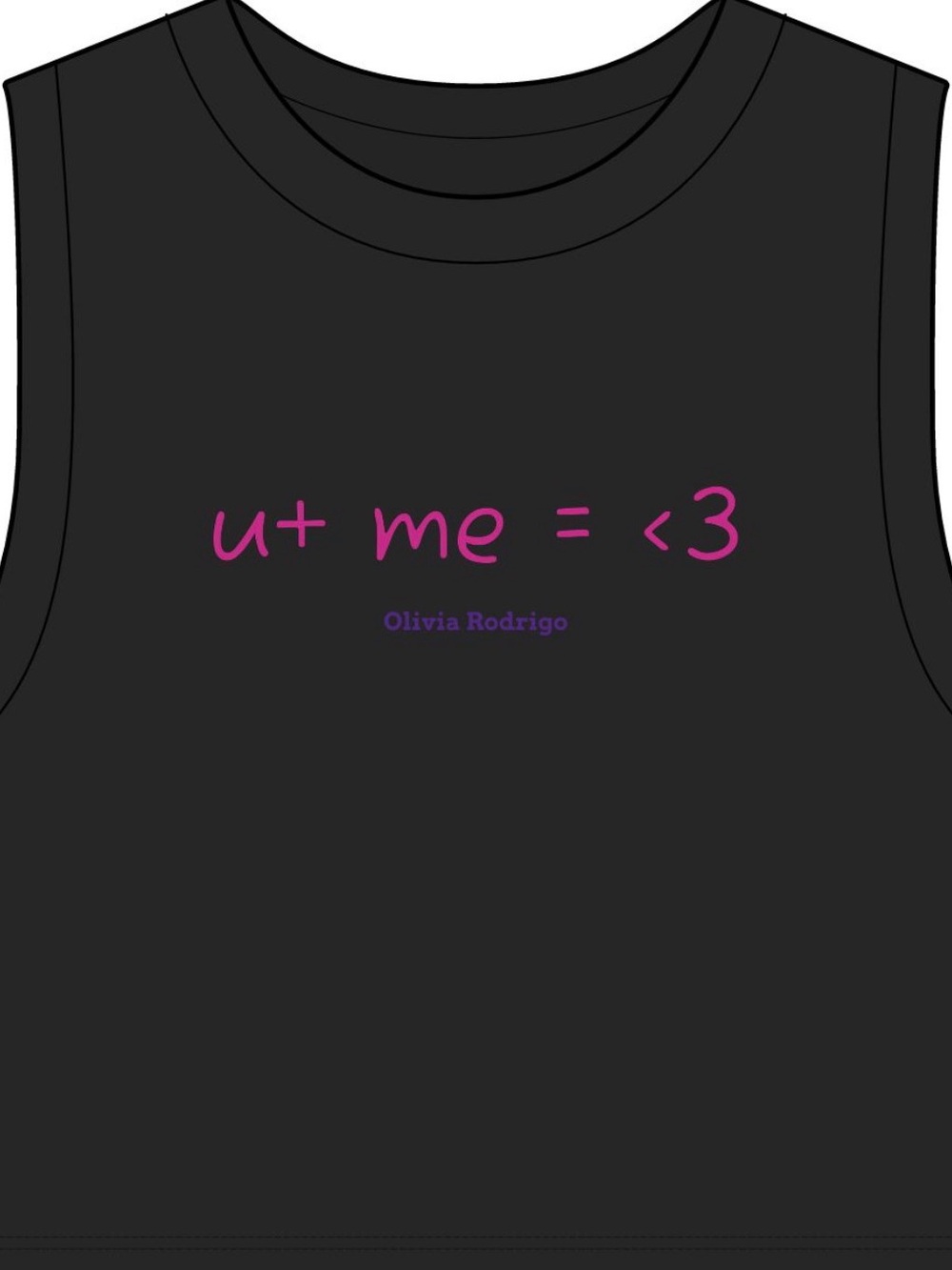 Olivia Rodrigo u+me=<3 tank top crop top